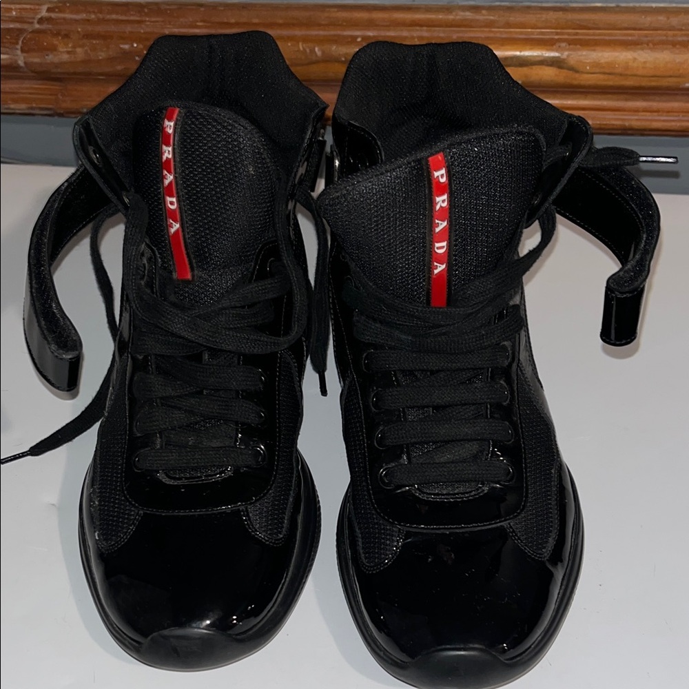 Men’s Prada Patent leather high top 10 1/2